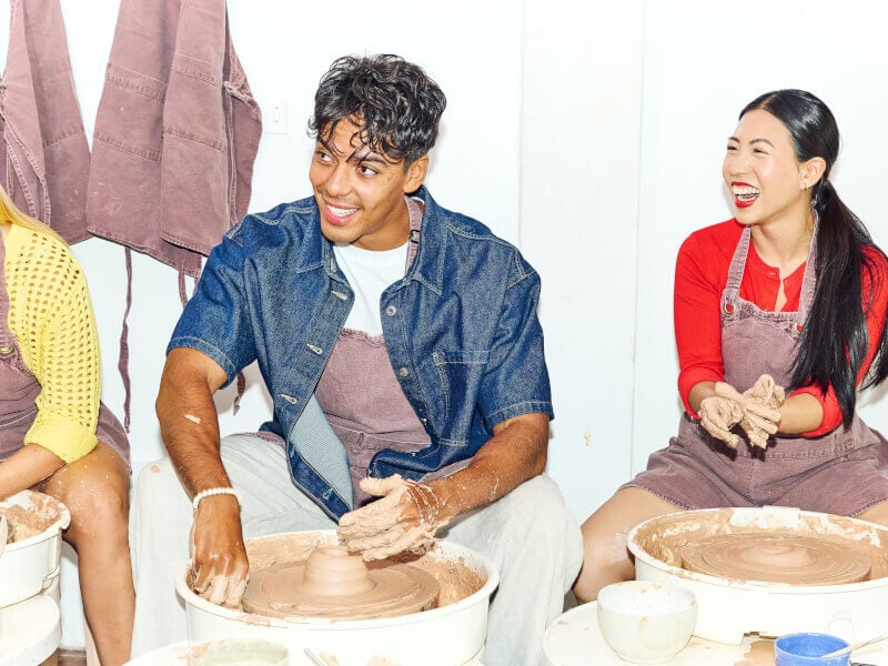 Wheel throwing pottery workshop