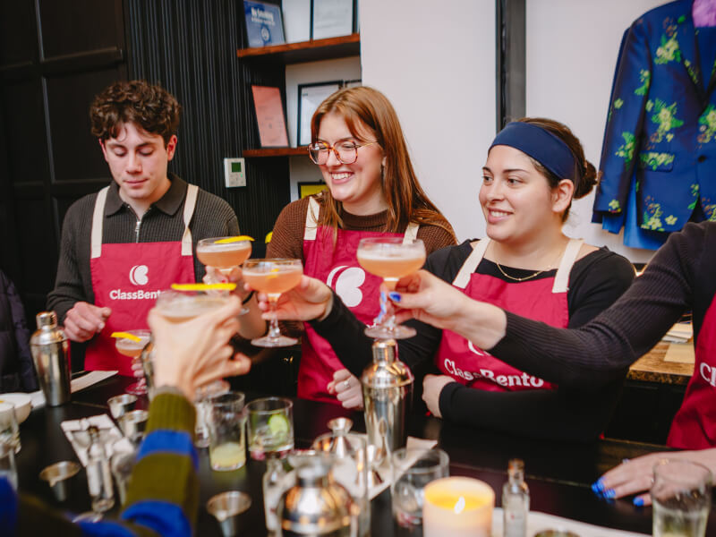 Cocktail making birthday celebrations