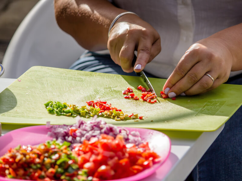 outdoor cooking class