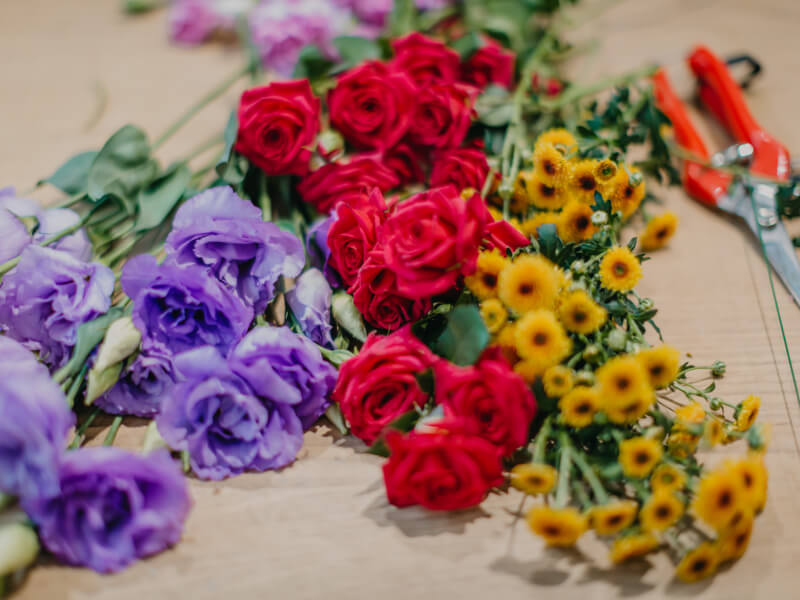 Flower arranging