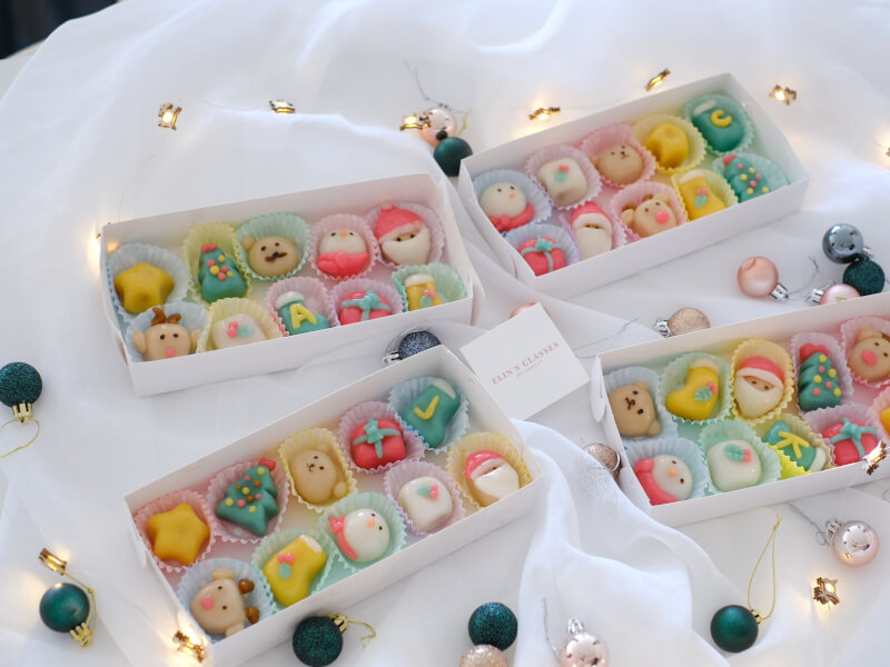 Christmas ggot tteok making class