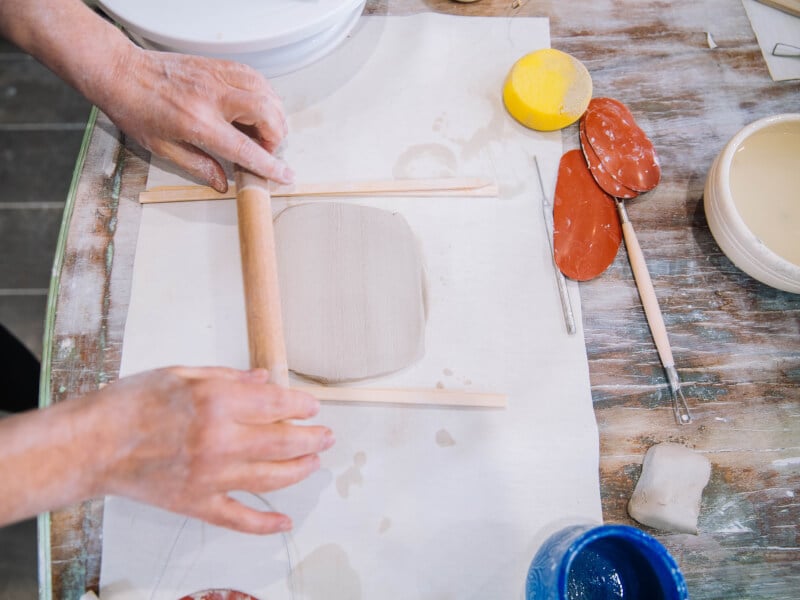 hand building clay