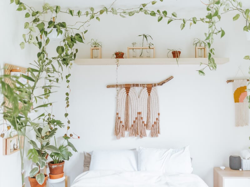 DIY macrame wall hanging