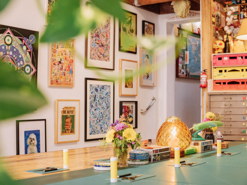That Paper Joint's colourful studio in Brunswick