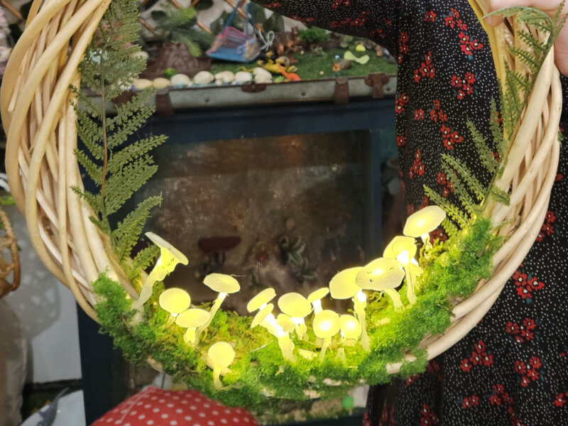 A cute enchanting forest wreath