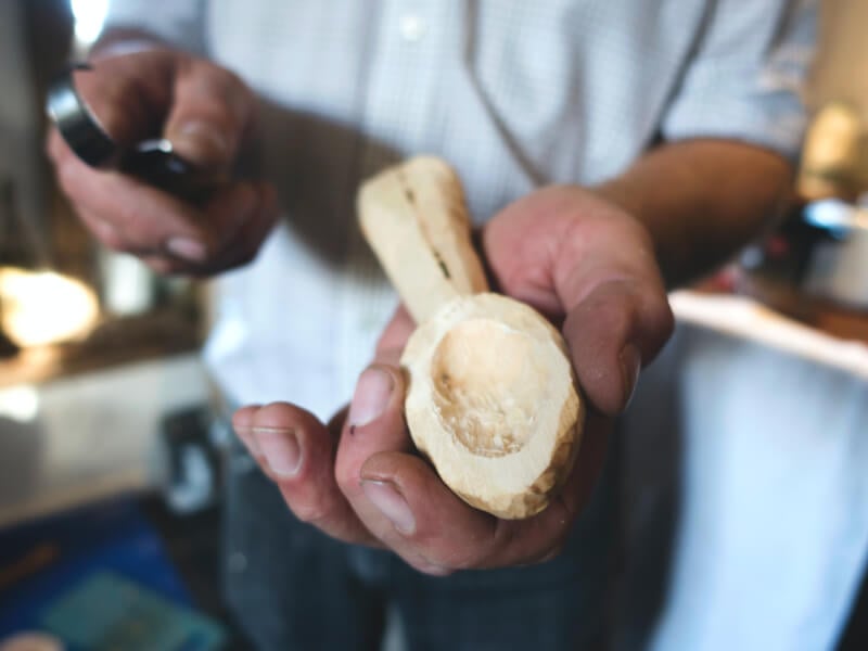 wooden spoon carving