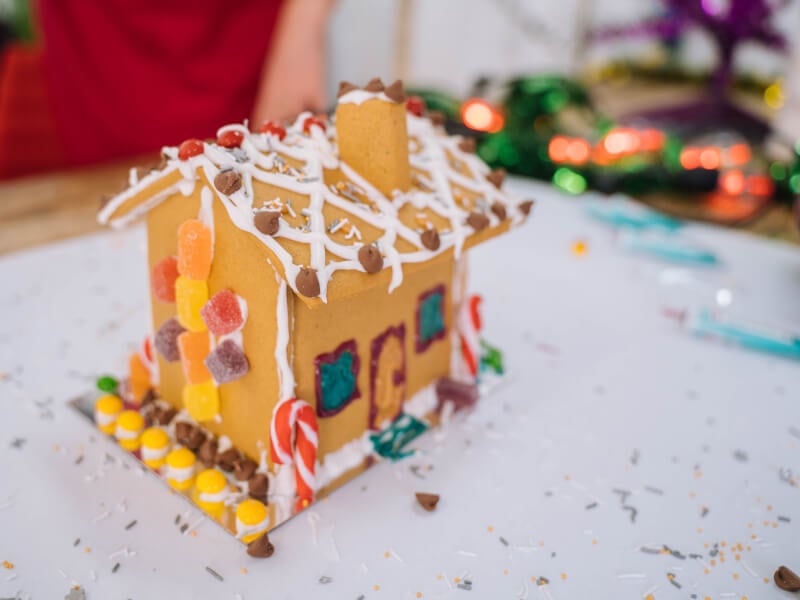 gingerbread house making