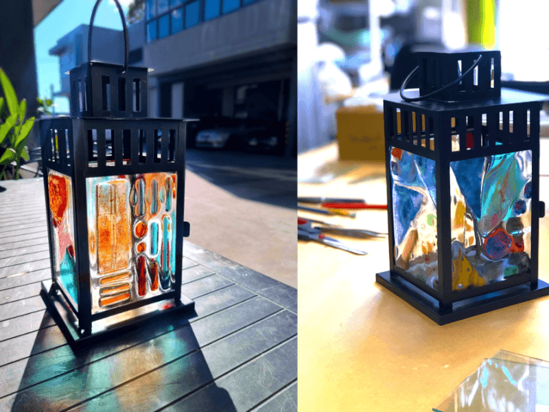 Glass fusing lanterns workshop