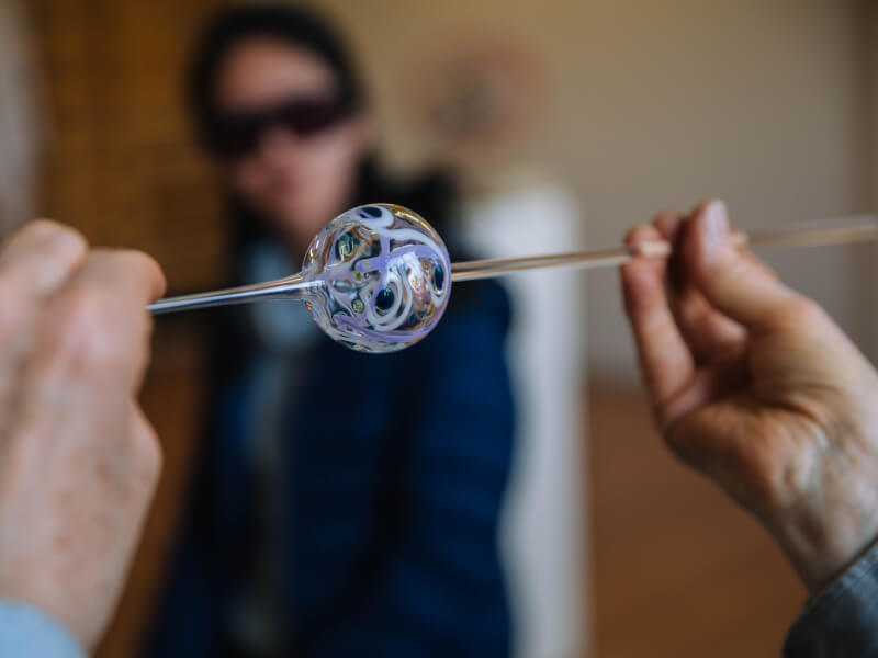 A glassblown ball
