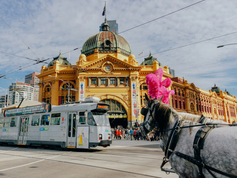 Melbourne's iconic Flinders St Station