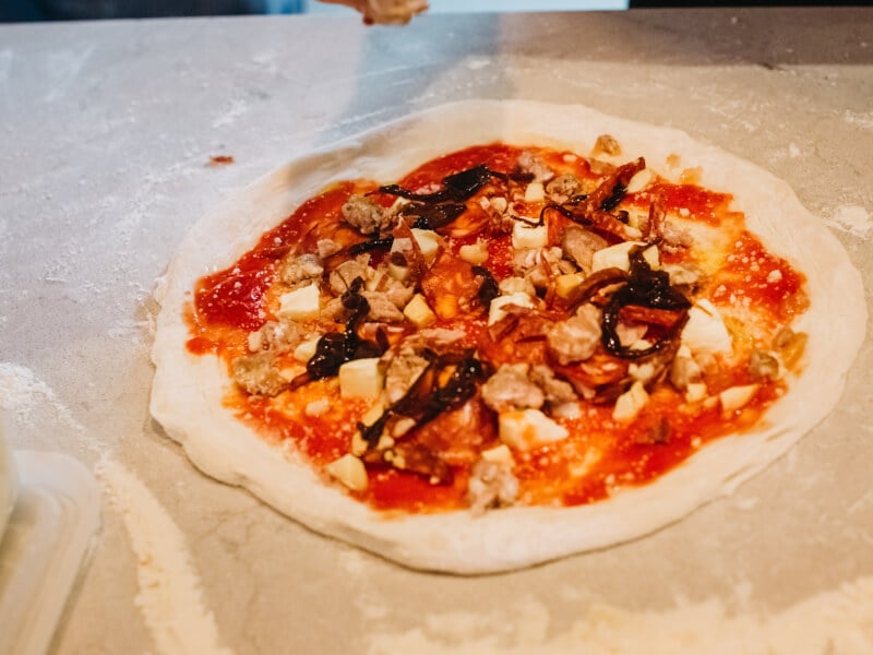 Pizza making