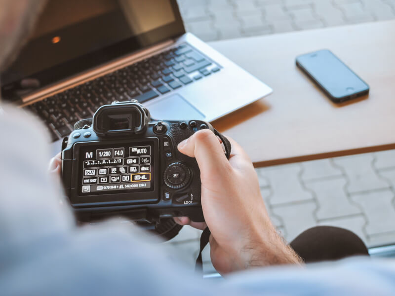 dslr camera photo editing