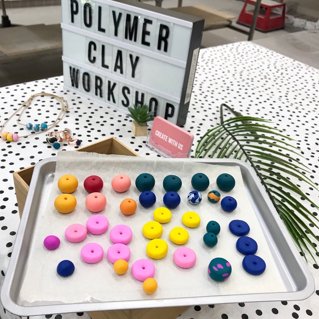 Polymer clay beads