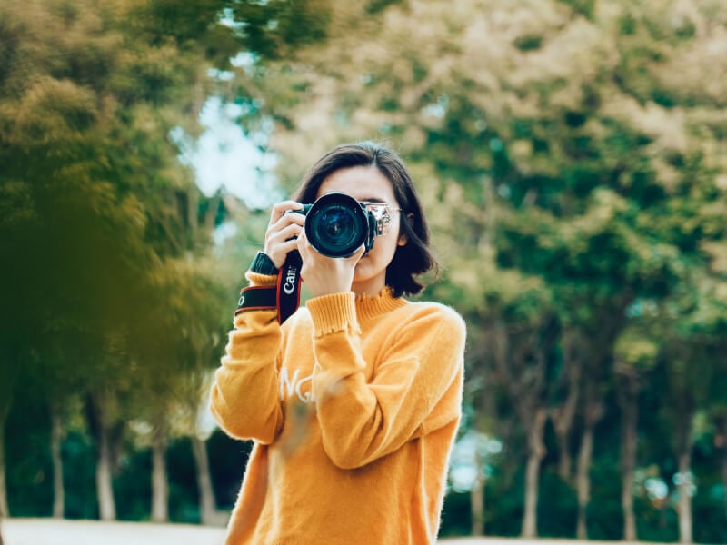 dslr photography in the park