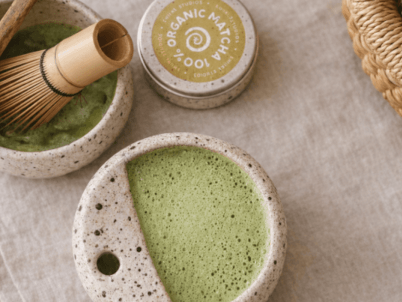 matcha making class and matcha mug or bowl