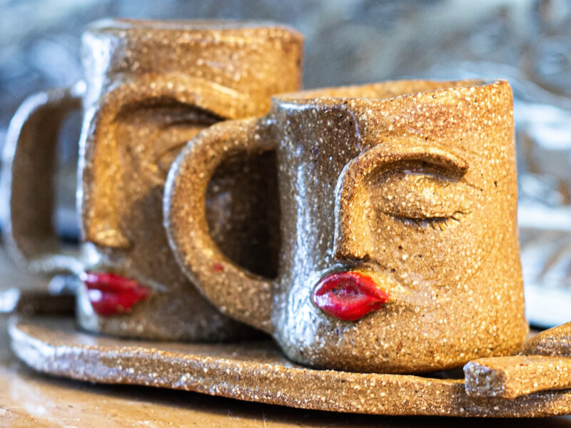 A cute mug and tray set