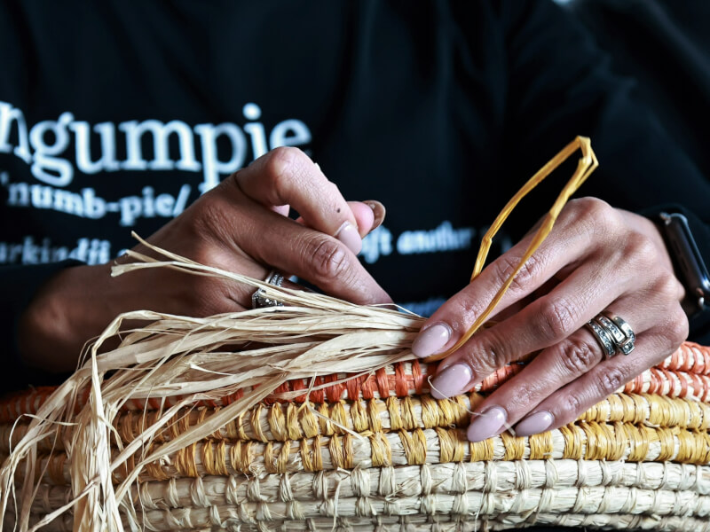 Aboriginal Weaving class Sydney