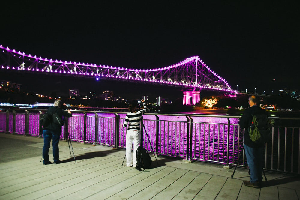 A night photography class