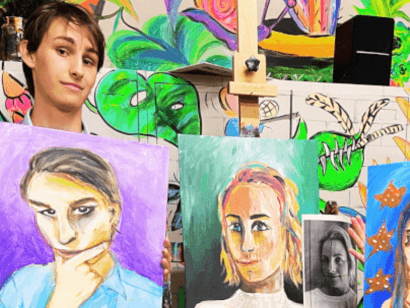 Paint and Sip, paint your partner class