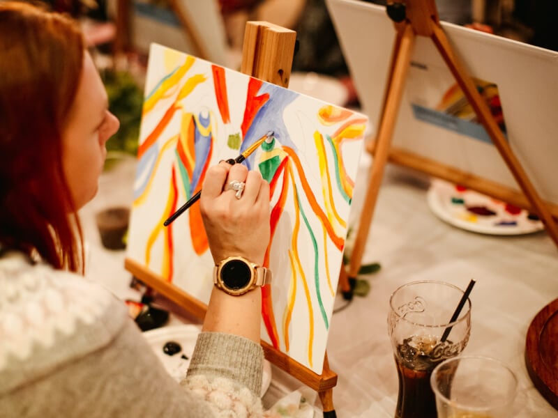 Paint and sip class