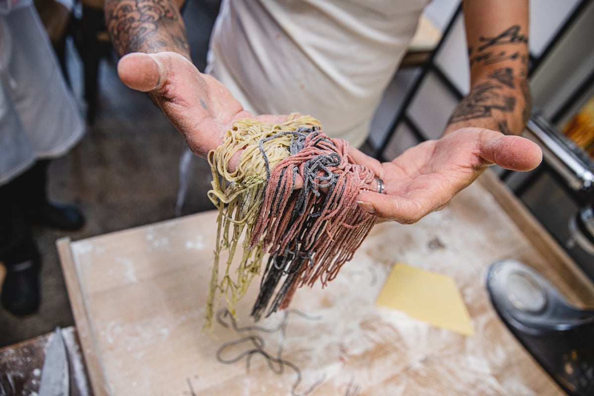 pasta masterclass in melbourne friendsmas party