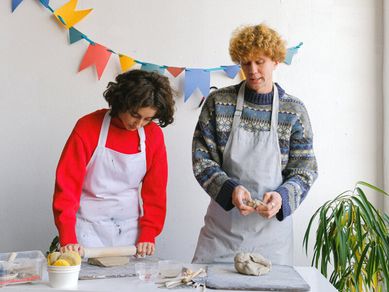 Clay sculpting and hans building classes in Perth