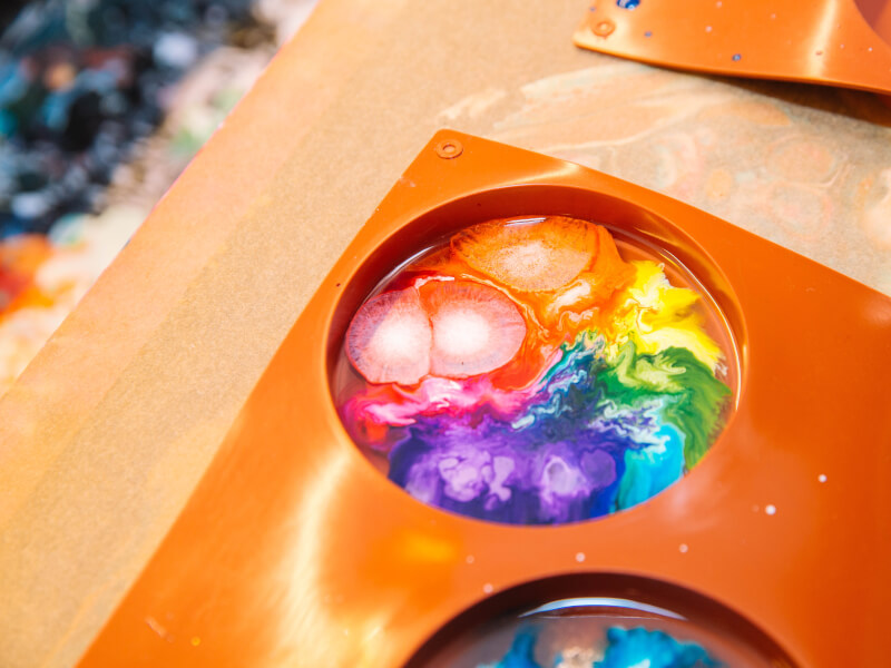 Rainbow abstract art work