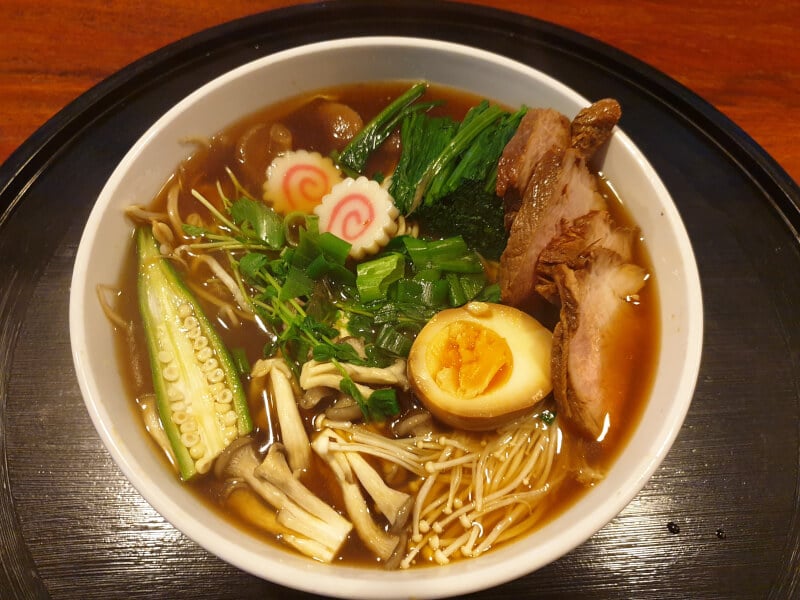 Tonkotsu ramen noodle soup