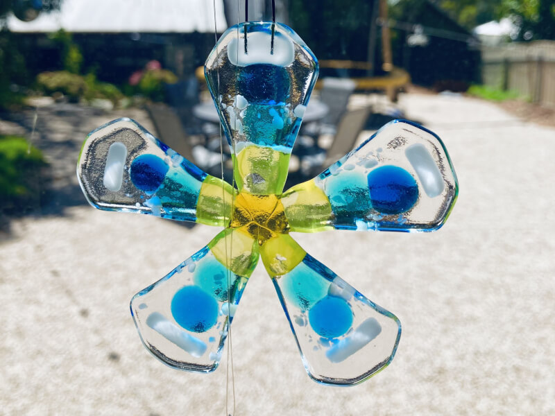 Fused glass sun catcher