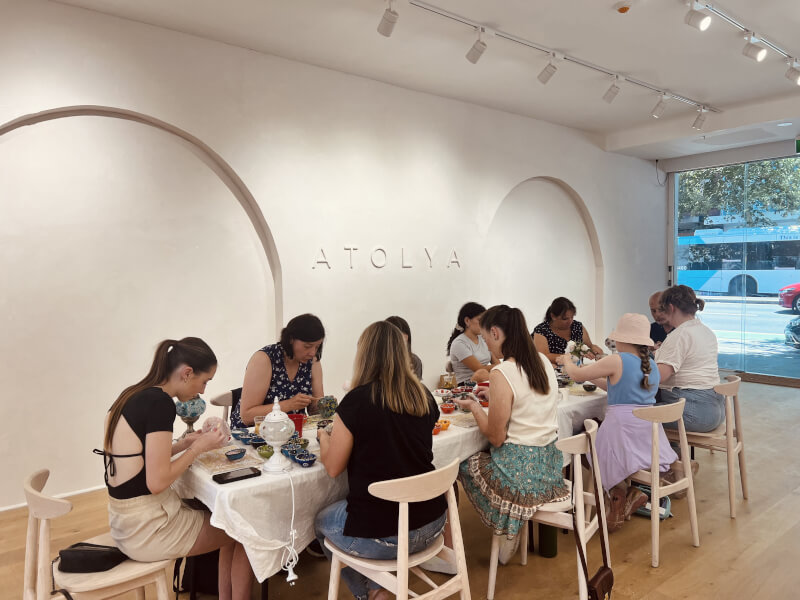 Turkish mosaic lamp making