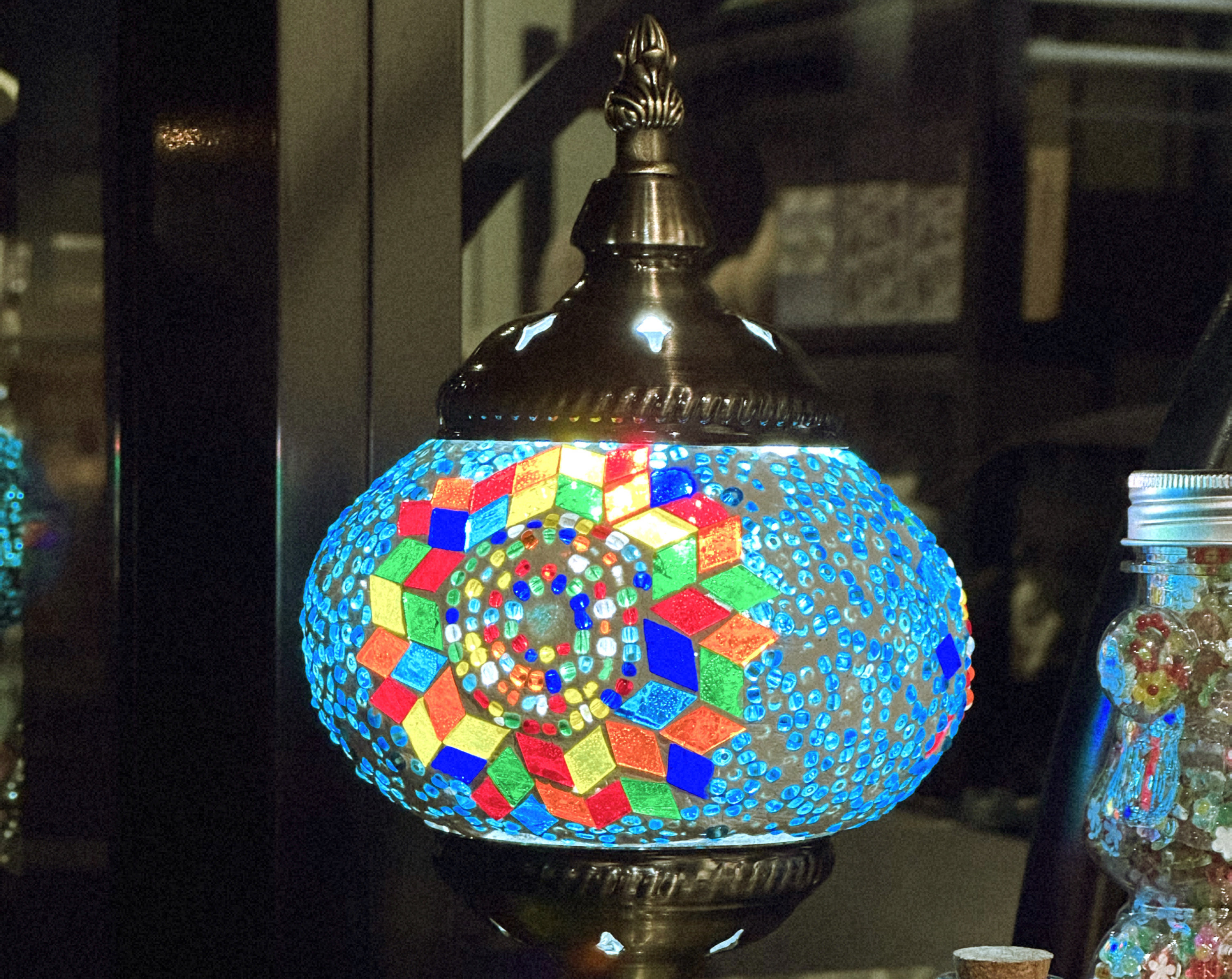 Turkish mosaic lamp
