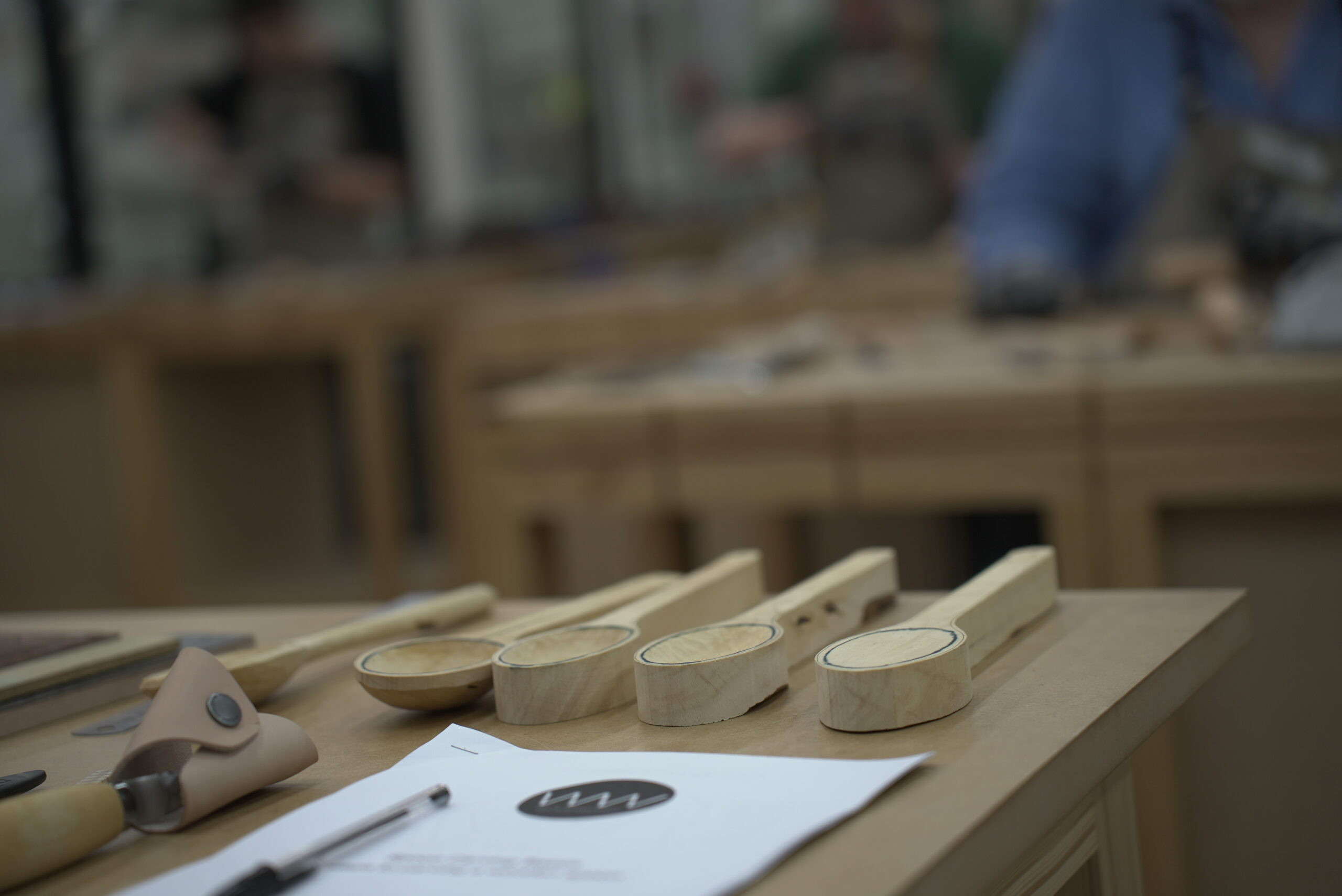 Wooden spoons ready for carving