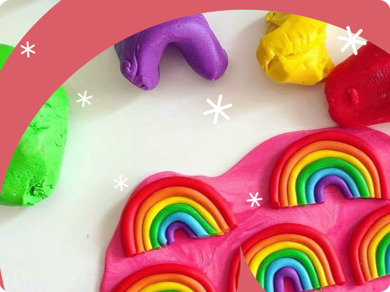 DIY polymer clay earrings