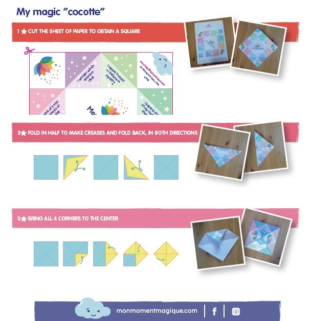 Mon Moment Magique Chatterbox Instructions (in English)