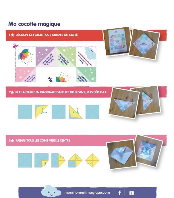 Mon Moment Magique Chatterbox Instructions (in French)